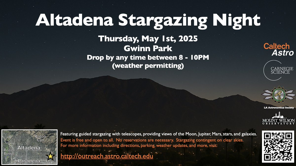Join us in one week for our Altadena Stargazing Night at Gwinn Park! We were out there two nights ago and took these images, so you should expect that you'll get to see these beauties and more.

More information on our website including directions:
outreach.astro.caltech.edu