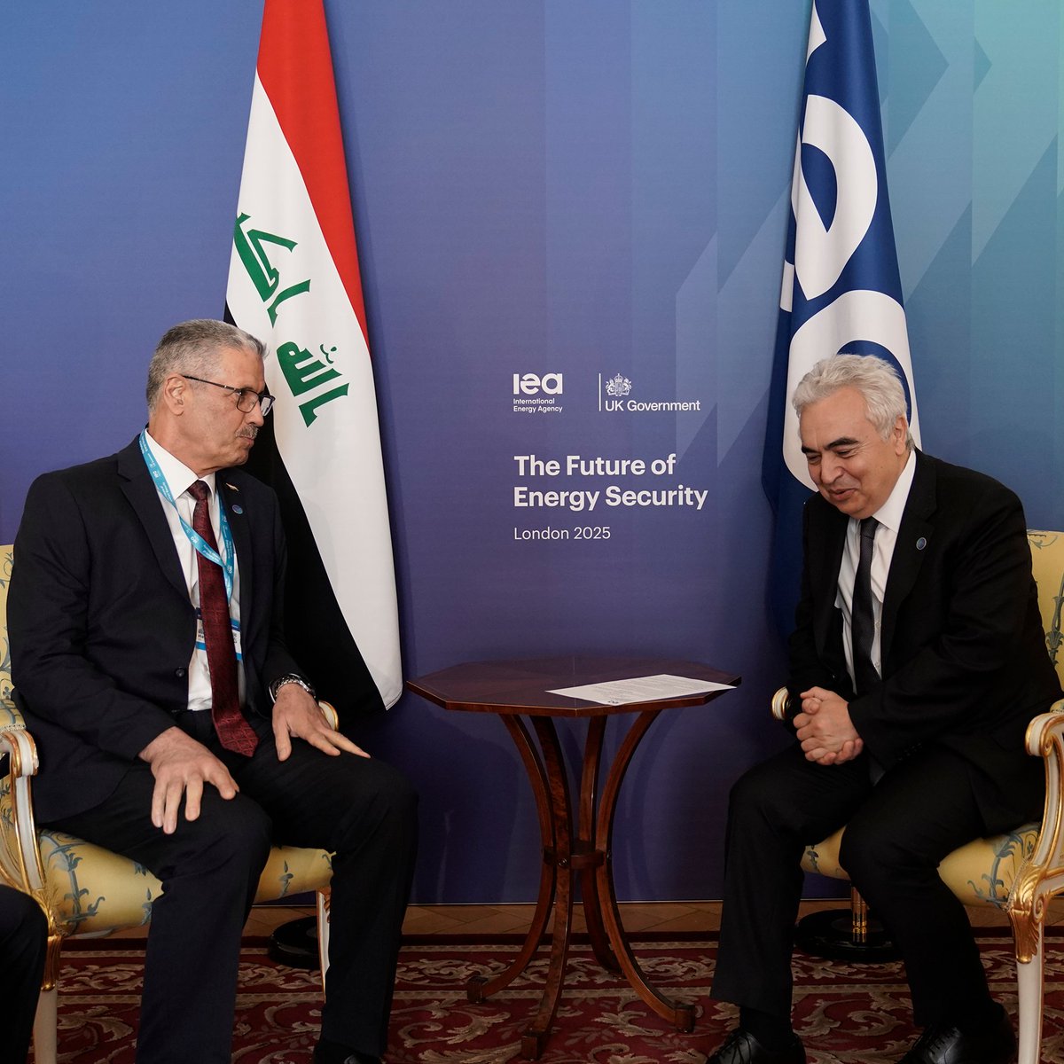 Fatih Birol (@fbirol) on Twitter photo Delighted to meet with Iraqi Deputy Prime Minister & Oil Minister Hayan Abdul Ghani at the <a href="/IEA/">International Energy Agency</a>-🇬🇧 Summit
We discussed recent developments in oil markets & further strengthening <a href="/IEA/">International Energy Agency</a>-🇮🇶 cooperation as Iraq works to tackle its energy challenges & build a more secure energy system Delighted to meet with Iraqi Deputy Prime Minister & Oil Minister Hayan Abdul Ghani at the <a href="/IEA/">International Energy Agency</a>-🇬🇧 Summit
We discussed recent developments in oil markets & further strengthening <a href="/IEA/">International Energy Agency</a>-🇮🇶 cooperation as Iraq works to tackle its energy challenges & build a more secure energy system