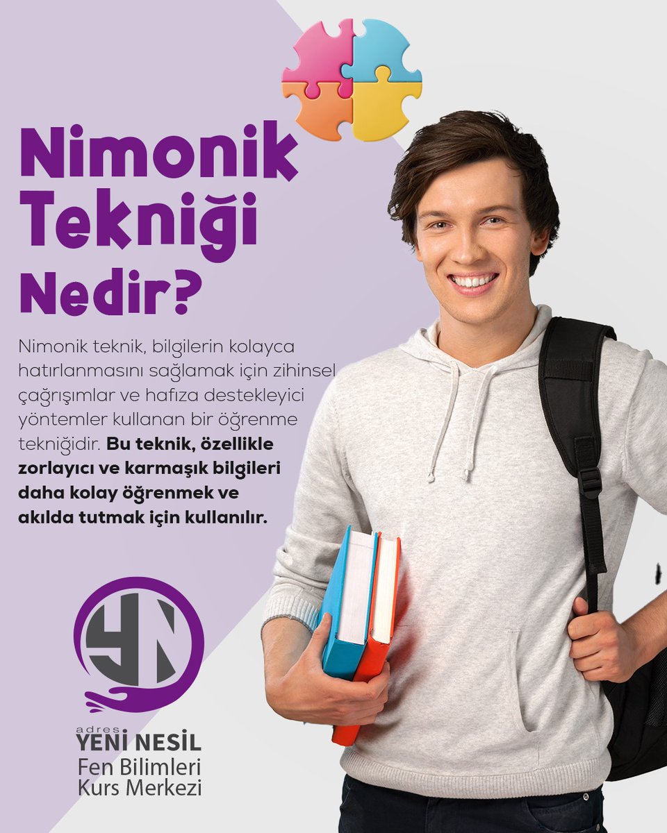 📍 Adres Yeni Nesil Eğitim!

📚 Zor Konular Artık Daha Kolay! 🧠✨

Ezber yapmak tarihe karışıyor!
Nimonik teknik ile bilgileri zihnine kazımaya hazır mısın? 💡

#NimonikTeknik #AdresYeniNesil #KalıcıÖğrenme #ZorKonularKolay #EzberYok  #ÖğrenmeyiÖğren #EğitimdeFarkYarat #Elazığ