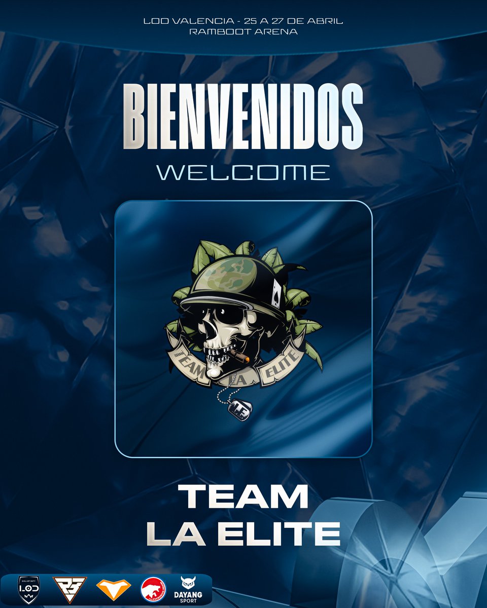 LOD Valencia (@lod_valencia) on Twitter photo <a href="/tigeresportspt/">Tiger eSports</a> Equipo 19: <a href="/TeamLaElite/">Team La Élite</a>
Club histórico entre las leyendas. Jugadores que llevan toda su vida en la codmunidad. Es la combinación perfecta.
En las papeletas, uno de los favoritos. En la pista, ¿serán capaces de llevarse el trofeo?.
Bienvenidos, soldados.
✅<a href="/Glaaix/">Rober</a>
✅<a href="/hyznARN/">ً</a> <a href="/tigeresportspt/">Tiger eSports</a> Equipo 19: <a href="/TeamLaElite/">Team La Élite</a>
Club histórico entre las leyendas. Jugadores que llevan toda su vida en la codmunidad. Es la combinación perfecta.
En las papeletas, uno de los favoritos. En la pista, ¿serán capaces de llevarse el trofeo?.
Bienvenidos, soldados.
✅<a href="/Glaaix/">Rober</a>
✅<a href="/hyznARN/">ً</a>
