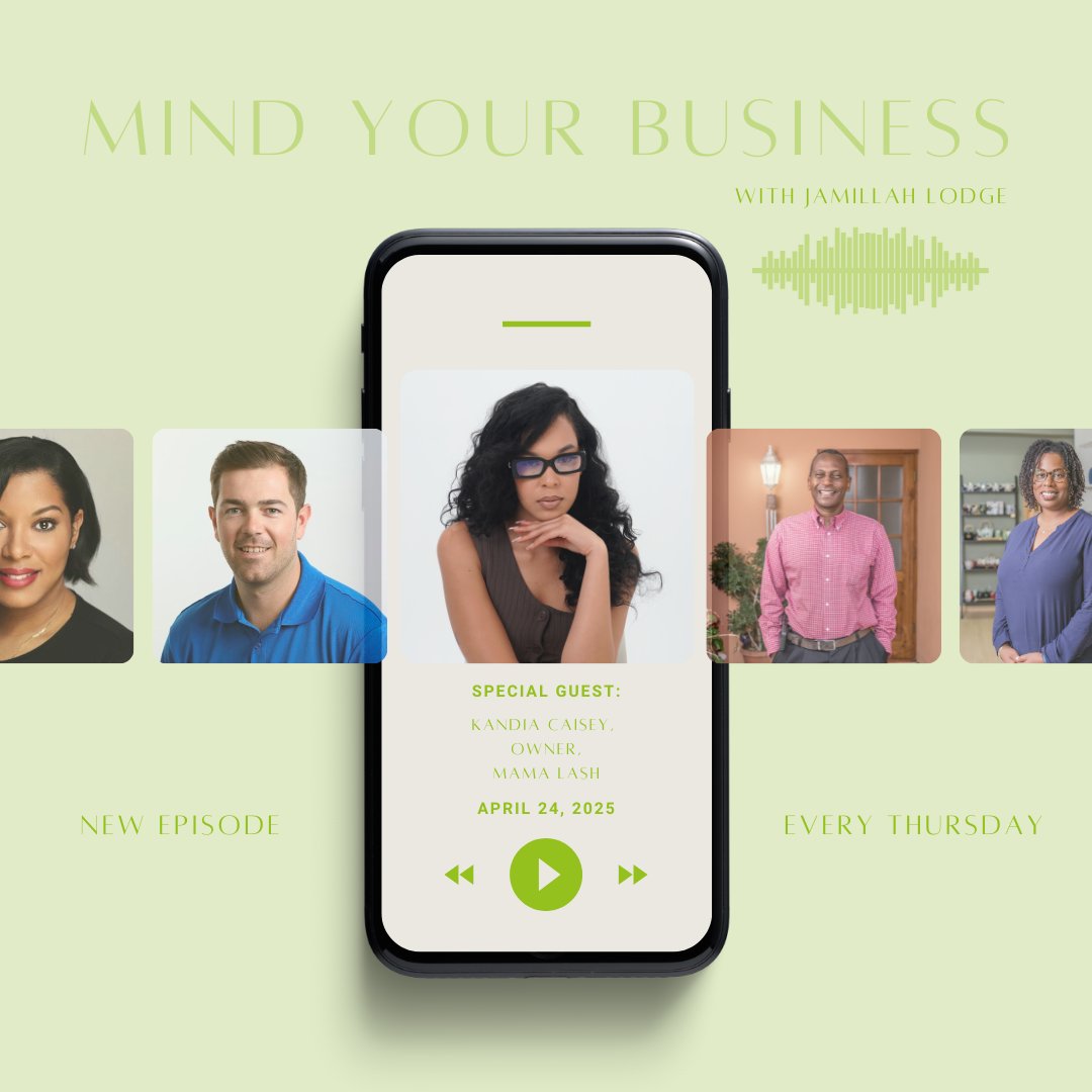 Tune in to today’s Mind Your Business - l8r.it/0MI4. This week, Jamillah Lodge chats with Kandia Caisey, Owner of Mama Lash, about building a luxury beauty brand, launching her own lash products, and empowering others through education.