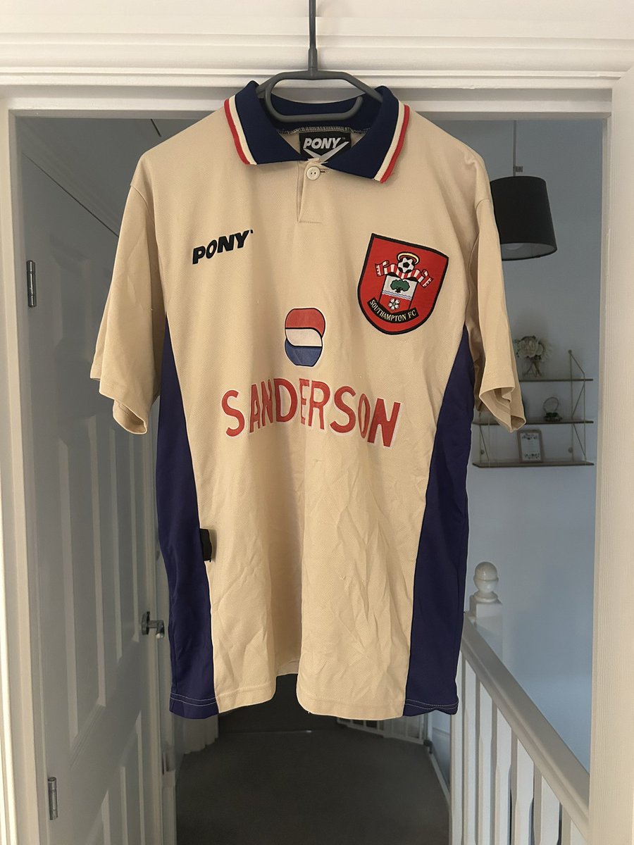 FINNNAALLLYYYYY!!! Got my hands on this beauty! Throwing it right back to my first ever Saints shirt! #saintsfc