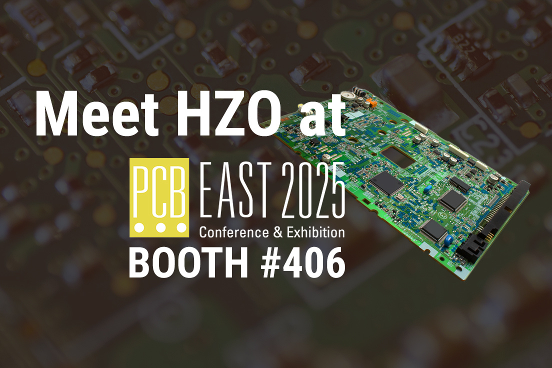 Attention #PCBEast attendees! We will be at booth #406 to talk to you about your project and help you translate environmental threats into design requirements. You can also book a time in advance on our contact us page: bit.ly/4jqIZf3  #Coatings #TeamHZO