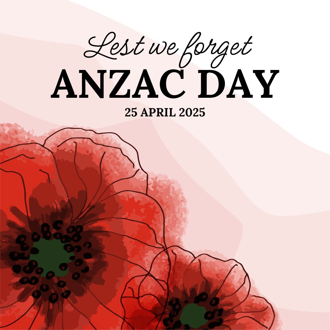 Today, we honour those who sacrificed their lives and served their country. Lest we forget. 
#WeWillRememberThem #ANZACDay2025