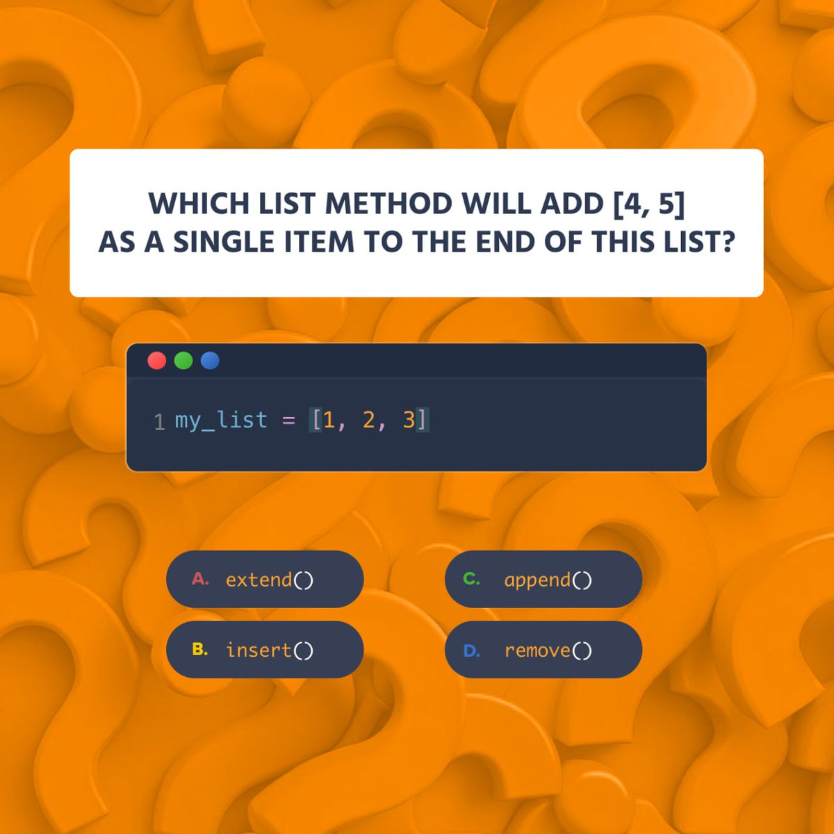 CodefinityCom's tweet image. Can you solve this quiz? Share your answer in the comments!