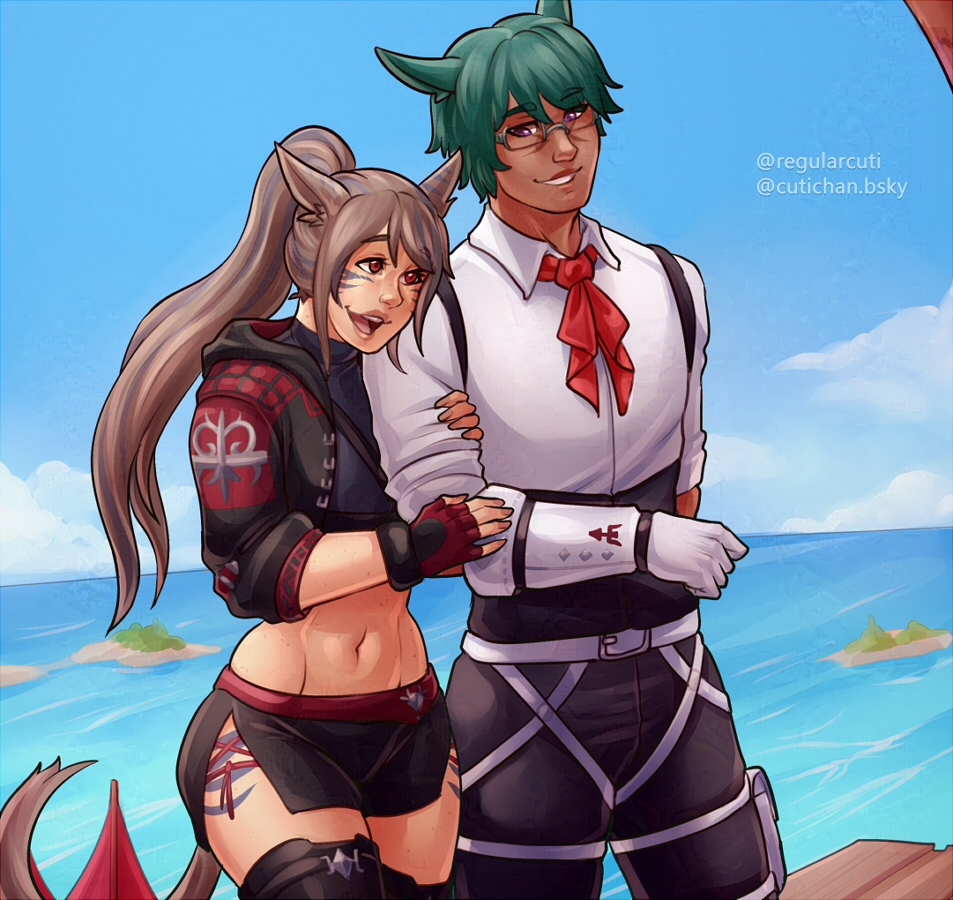 RegularCuti's tweet image. Walking around Tuilyollal.
#FFXIV #Commision