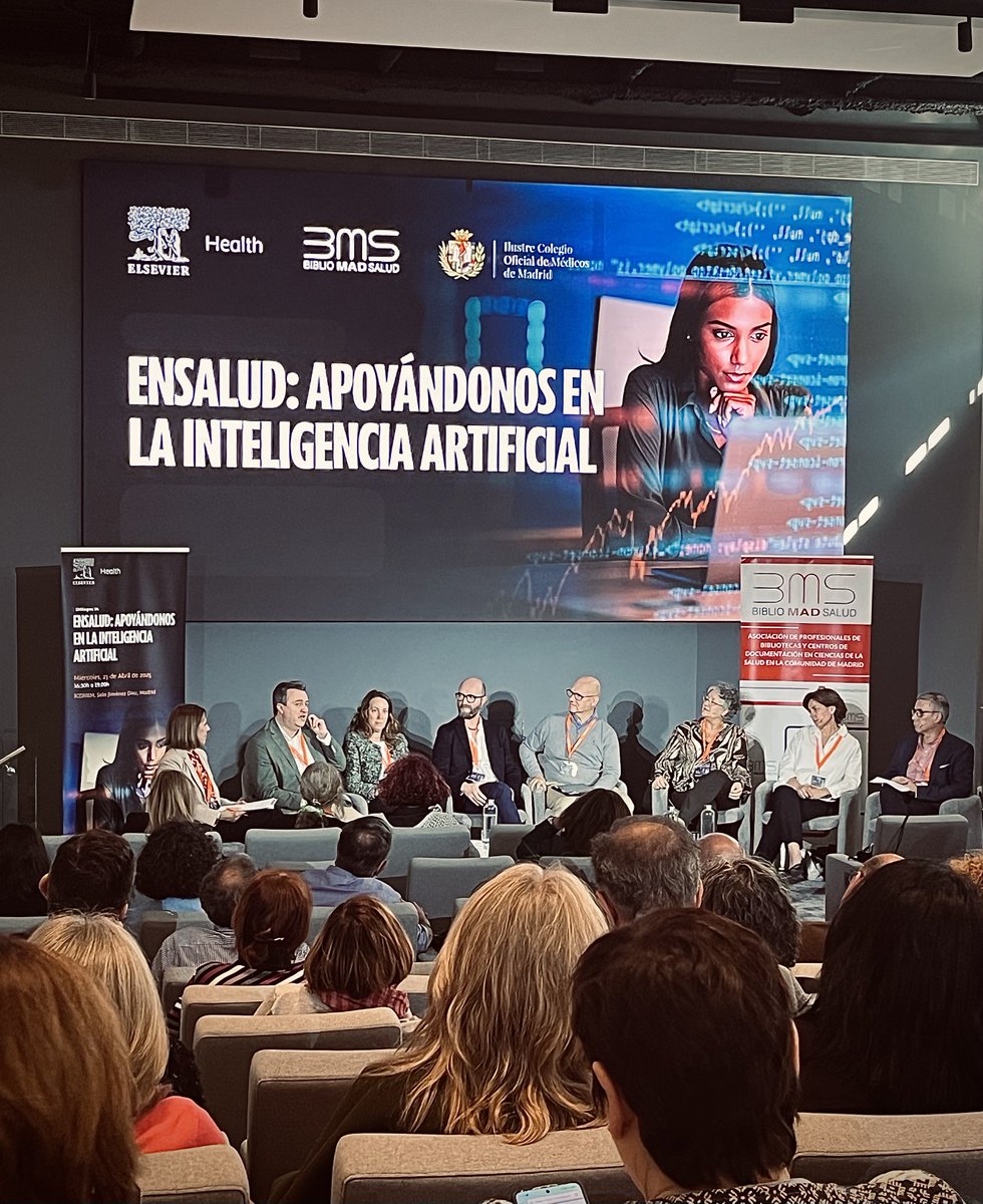Fernando H. Terciado_IA_Med (@ferht_ia_med) on Twitter photo Ayer tuvo lugar en el <a href="/Icomem_Oficial/">ICOMEM</a> un interesante evento llamado “Diálogos IA enSalud: Apoyándonos en la Inteligencia Artificial” organizado junto a <a href="/BiblioMadSalud/">BiblioMadSalud</a> y <a href="/Elsevier_Es/">Elsevier Español</a>.
Tuvo como ponentes a personas muy importantes en este campo como <a href="/biblioGetafe/">Concepcion Campos-Asensio</a>, A. Friera, Ayer tuvo lugar en el <a href="/Icomem_Oficial/">ICOMEM</a> un interesante evento llamado “Diálogos IA enSalud: Apoyándonos en la Inteligencia Artificial” organizado junto a <a href="/BiblioMadSalud/">BiblioMadSalud</a> y <a href="/Elsevier_Es/">Elsevier Español</a>.
Tuvo como ponentes a personas muy importantes en este campo como <a href="/biblioGetafe/">Concepcion Campos-Asensio</a>, A. Friera,
