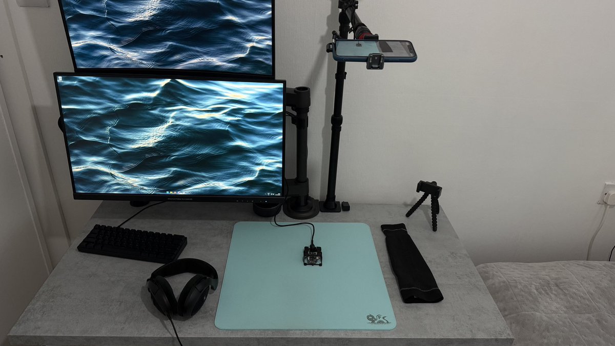 Optimised the setup for recording more room and less clutter.

Hopefully higher quality videos in the future :)