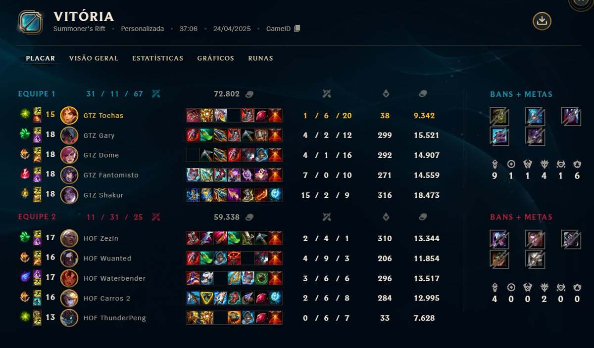3-0 vs HOF