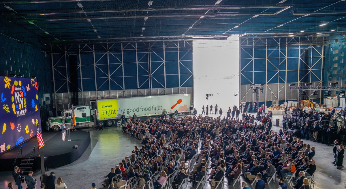 Big day for me and my family. Big day for Chobani. We broke ground in Rome, NY—just miles from South Edmeston where it all began. A $1.2B natural food facility, 1,000+ jobs, and a new home for making good food for all.

This isn’t just a factory—it’s a promise. To our people. To