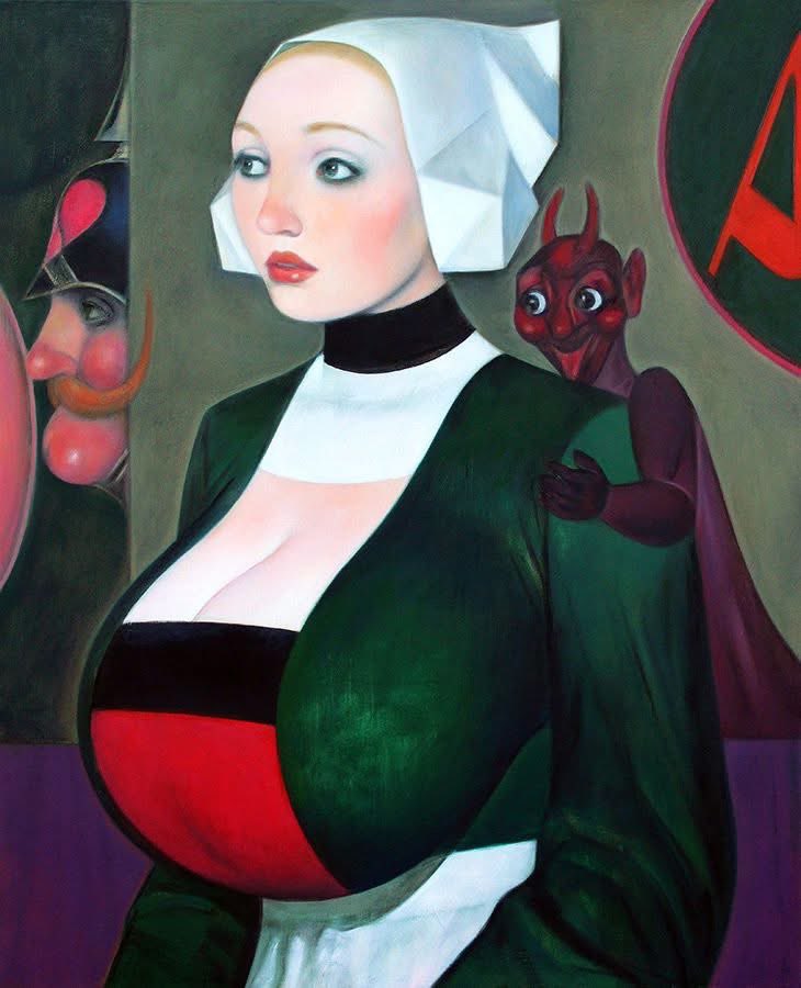 dyingscribe's tweet image. Painting by Paul Lorenzi, French (b.1964)