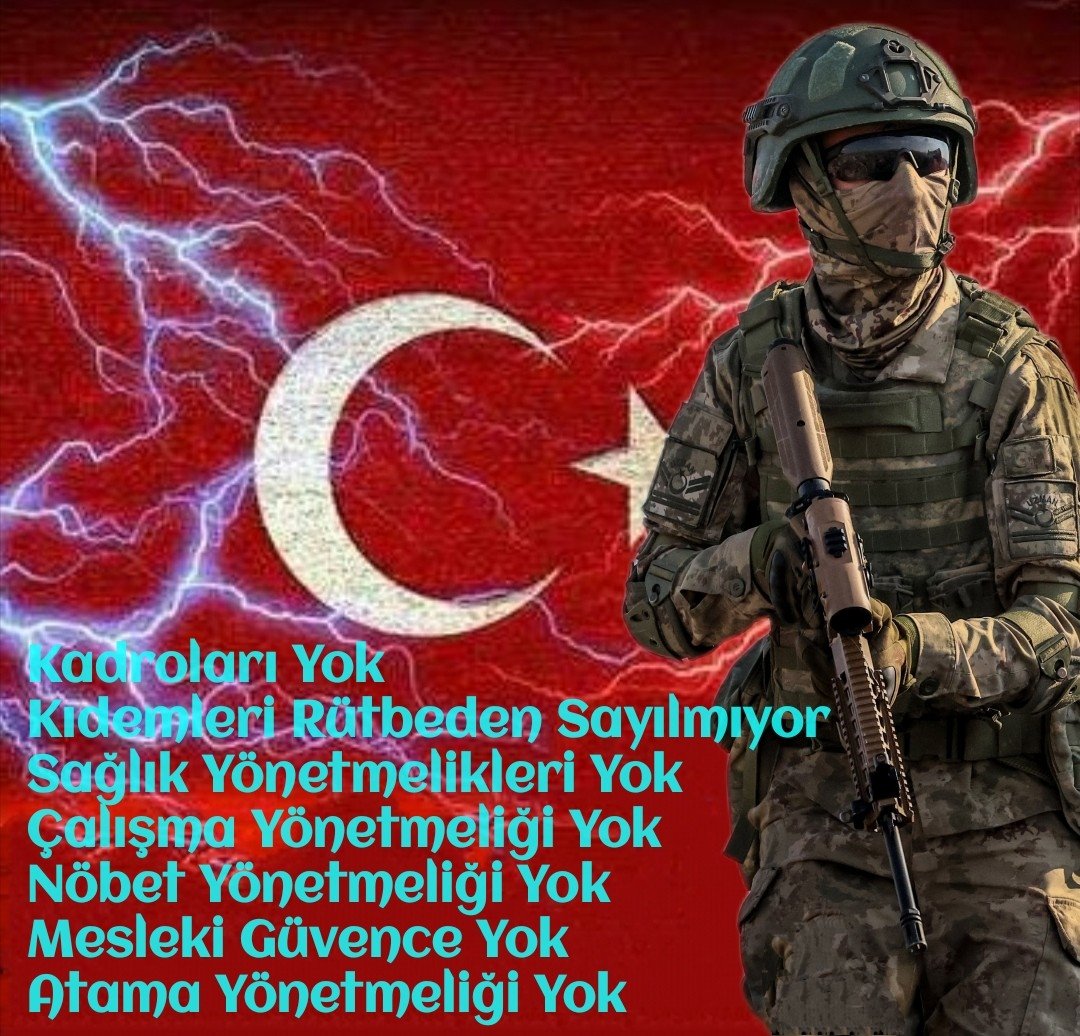 Yalaz033's tweet photo. UZMANÇAVUŞLARIN 39 YILDIR!!
📌 Kıdemleri Rutbeden Sayılmıyor..
📌Sağlık Yönetmelikleri Yok!
📌Çalışma Yönetmeliği Yok!
📌Nöbet Yönetmeliği Yok!
📌Mesleki Güvence Kadro Yok!
📌Atama Yönetmeliği Yok!
📌Sicil Yönetmeliği Yok!02!.
@alitilkici38 @tcsavunma
@ErcanSeki
#UzmanÇavuş'lar https://t.co/cOV5d2i1Ph