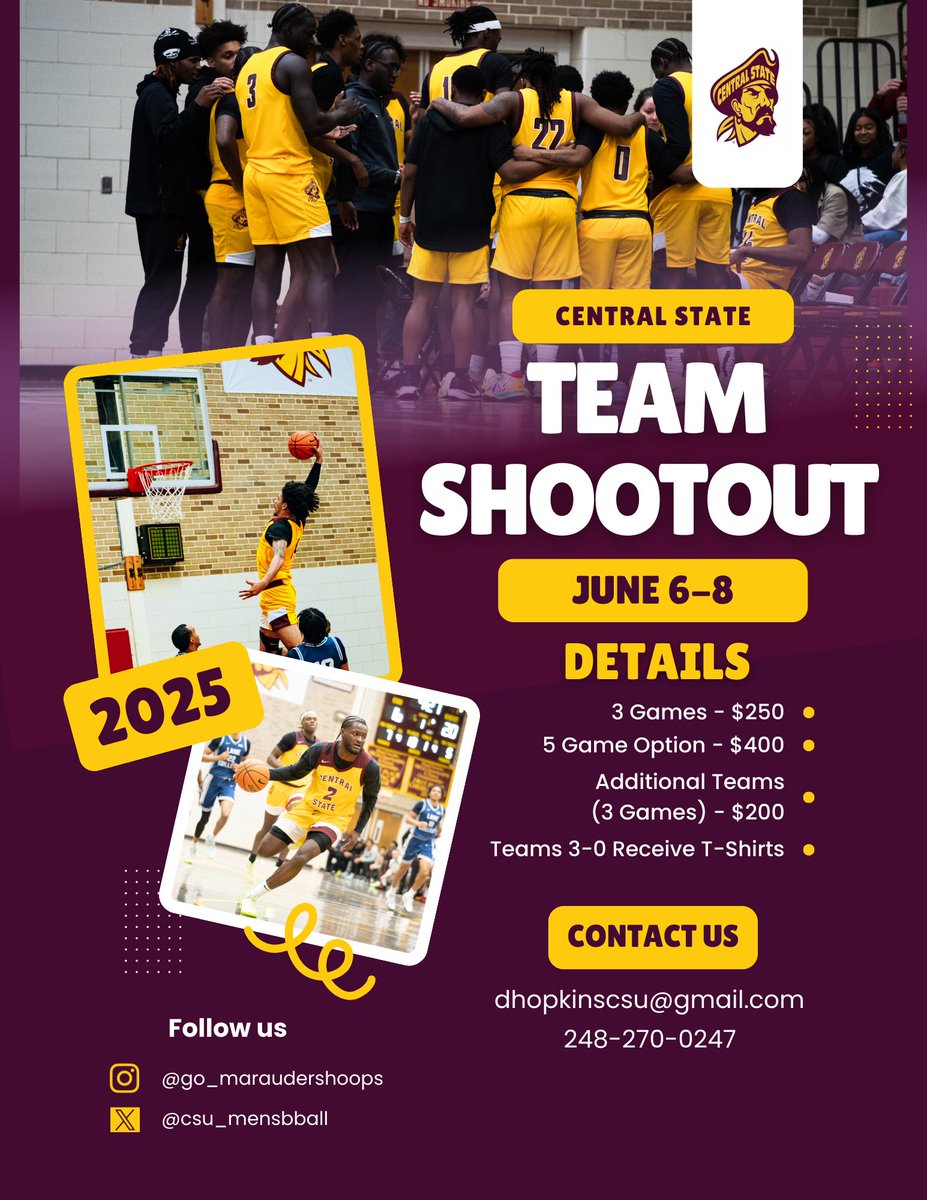 Travis Lewis: Central State Head 🏀 Coach (@coachlewis3234) on Twitter photo High School Coaches with 2026’s should get to Team Camp! <a href="/csu_mensbball/">Marauders Men’s Basketball</a> <a href="/GoMarauders_/">Central State Marauders Athletics</a> High School Coaches with 2026’s should get to Team Camp! <a href="/csu_mensbball/">Marauders Men’s Basketball</a> <a href="/GoMarauders_/">Central State Marauders Athletics</a>