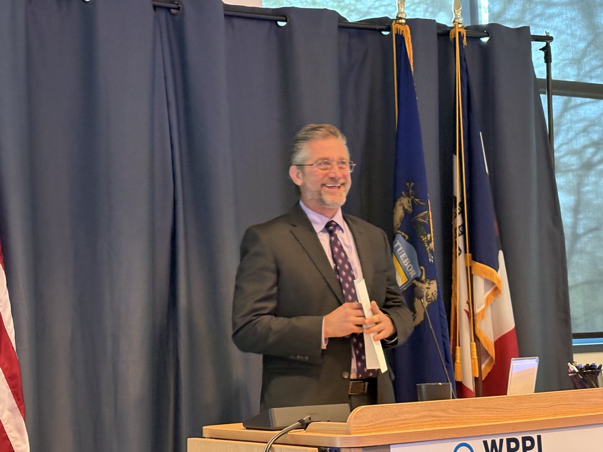 After 31 years guiding WPPI's services and strategy, Sr. VP Tom Paque spoke today at the last board meeting of his career. Tom’s dedication to our member communities &amp; public power is unparalleled, and we’re thankful we still have a few months to work with him before he retires.
