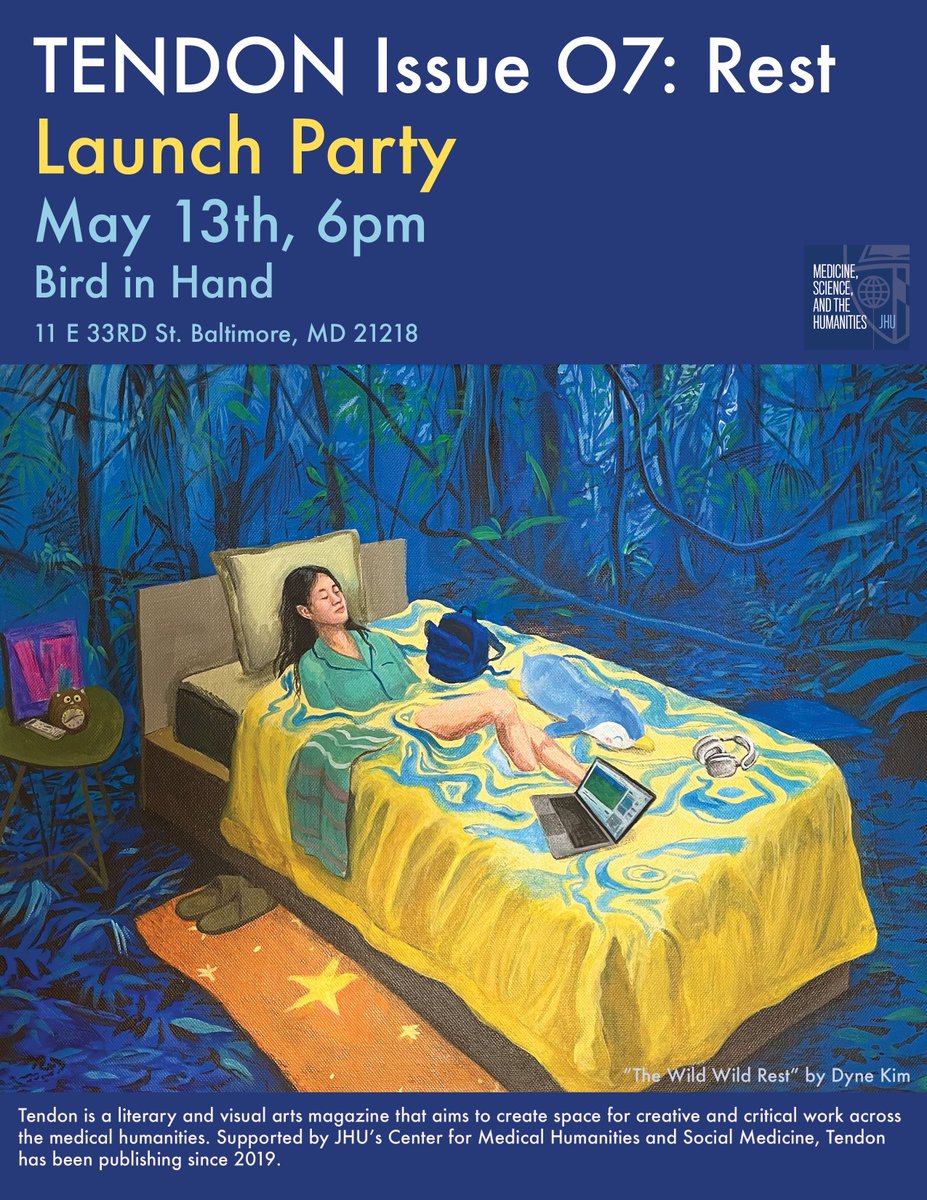tendonmag's tweet image. We&apos;re hosting a launch party @birdinhandcafe to celebrate the publication of our upcoming &quot;Rest&quot; issue. Snacks and drinks will be provided. 

Come on by, and stay tuned for the issue ✨