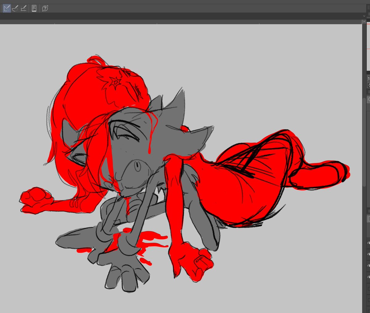 skizzarding's tweet image. just a sketch idea but I think I may be cooking conceptually #ShadowTheHedgehog #mariarobotnik