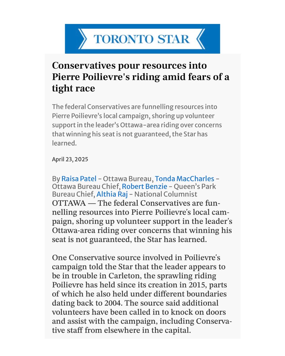 brucefanjoy's tweet image. Bruce can win this, but we need your help: Sign up to volunteer at the link in our bio. Together we can stop Pierre Poilievre and turn Carleton red.
#FanjoyVsPoilievre