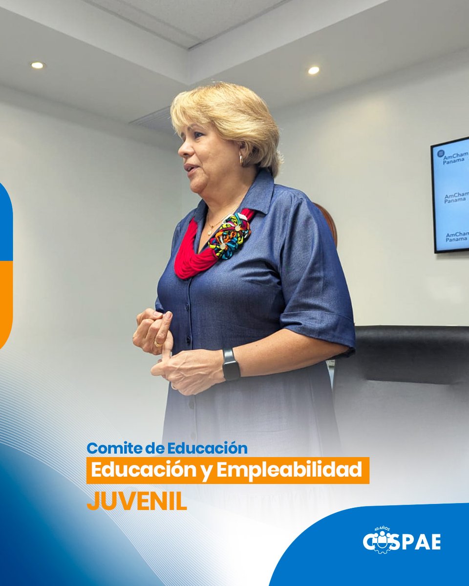 COSPAEpanama's tweet image. El Comité de Educación de @panamcham recibió a Carmen de Broce, presidenta de #CoSPAE, para hablar sobre #educacion y #EmpleabilidadJuvenil. Un valioso espacio para compartir ideas y buscar soluciones que abran oportunidades a nuestra juventud.
#AliadosPorLaJuventud #Panama