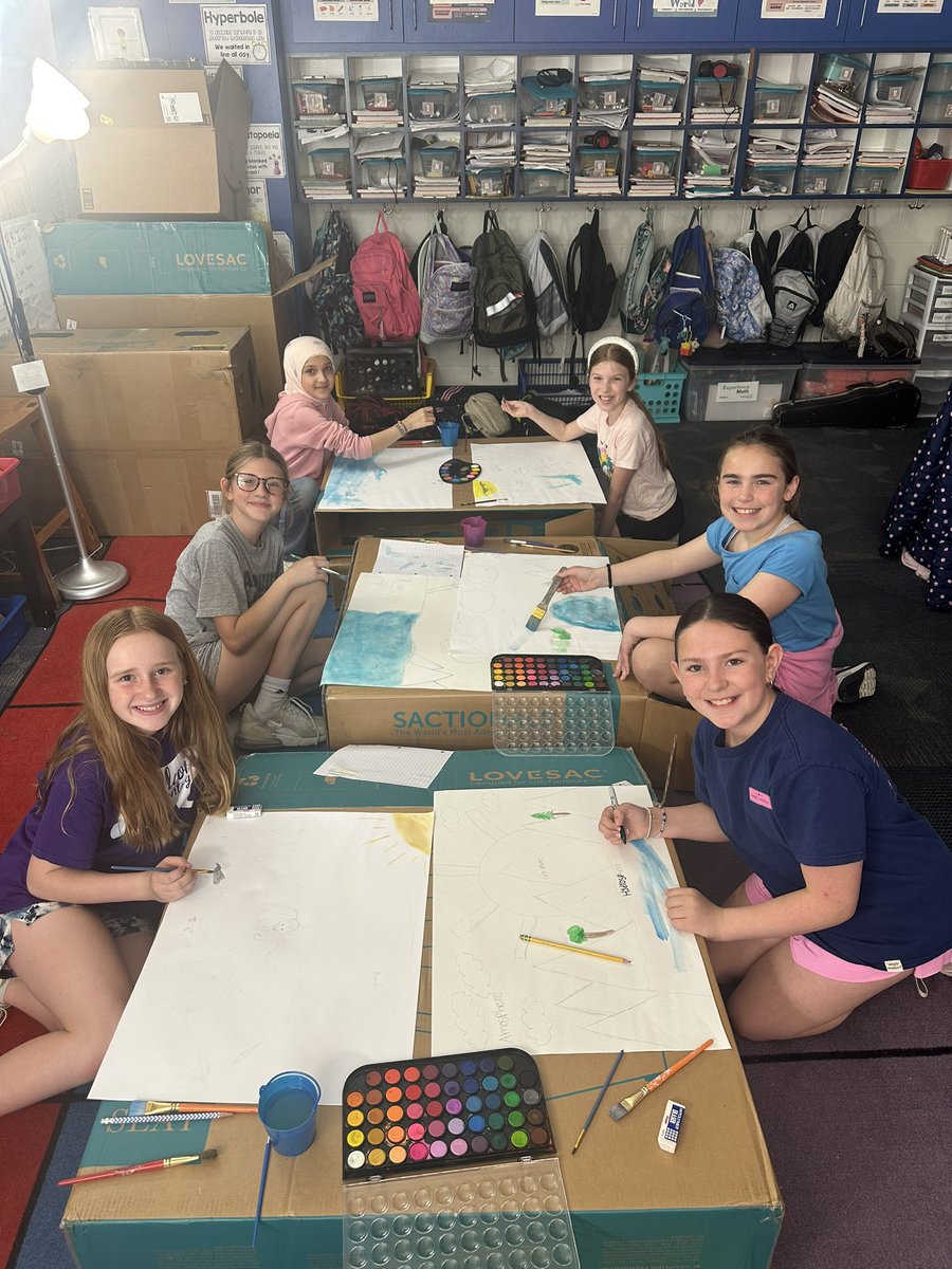 msshreves's tweet photo. Water color painting the earth’s spheres! 🌎🎨 https://t.co/vJ3wocR8xE