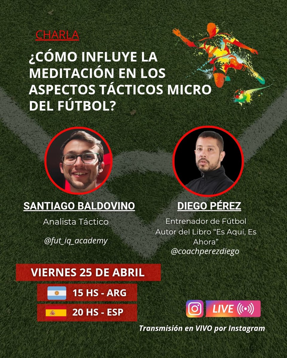 Santi (@santi_baldovino) on Twitter photo 💡📌Mañana en mi Instagram junto a mi amigo <a href="/coachperezdiego/">Coach Pérez Diego ⚽ 🇦🇷</a> DIRECTO interesante sobre la influencia de la meditación 🧠 en los aspectos tácticos micro del fútbol ⚽
📩Responderemos vuestras preguntas, os esperamos! 🤝🏼😃
- Comentad, si queréis, en este post alguna pregunta ❓ 💡📌Mañana en mi Instagram junto a mi amigo <a href="/coachperezdiego/">Coach Pérez Diego ⚽ 🇦🇷</a> DIRECTO interesante sobre la influencia de la meditación 🧠 en los aspectos tácticos micro del fútbol ⚽
📩Responderemos vuestras preguntas, os esperamos! 🤝🏼😃
- Comentad, si queréis, en este post alguna pregunta ❓