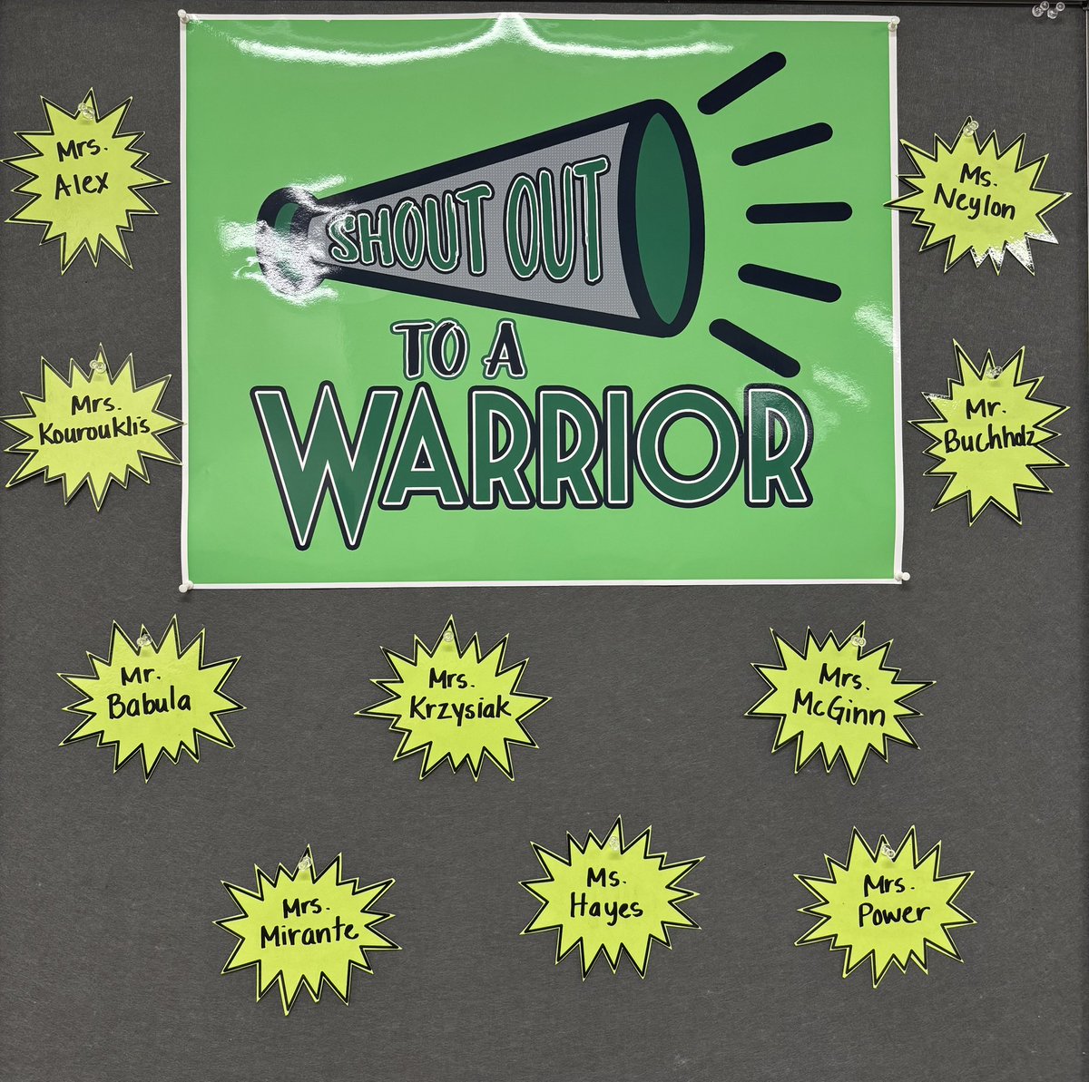 We have the best staff!  Shoutout to these staff members for the amazing things they do!