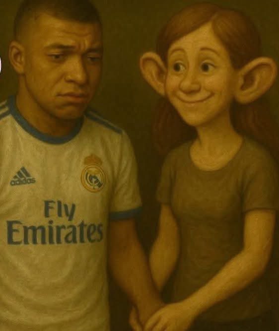 DrRekkless's tweet image. Mbappe con la orejona porque el genio de la lámpara malinterpretó su deseo.