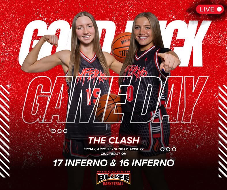 Wisconsin Blaze Girls Basketball (@wisconsinblaze) on Twitter photo Good luck to our 17U Inferno and 16U Inferno Girls basketball teams at The Clash in Cincinnati!! <a href="/WIBlazeInferno/">WI Blaze Inferno Girls</a> Good luck to our 17U Inferno and 16U Inferno Girls basketball teams at The Clash in Cincinnati!! <a href="/WIBlazeInferno/">WI Blaze Inferno Girls</a>