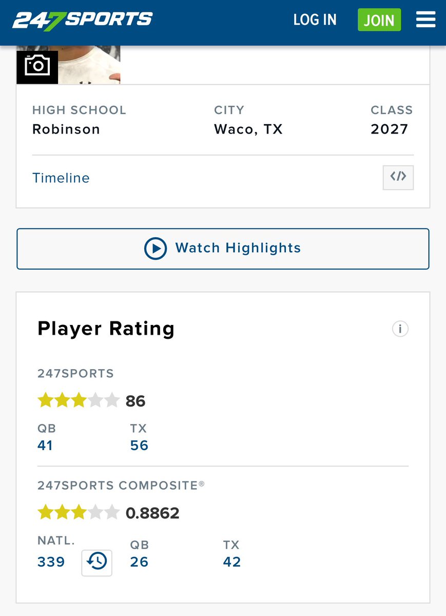 Blessed to have been ranked a 3 ⭐️on <a href="/247recruiting/">247Sports Recruiting</a>