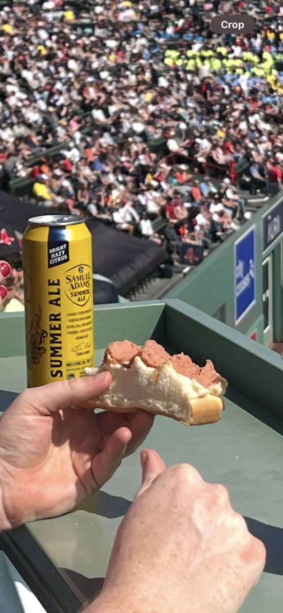 At the red Sox.  The fella next to me got a dog.   <a href="/bigjimmurray/">Jim Murray</a> can I get a ruling on this?