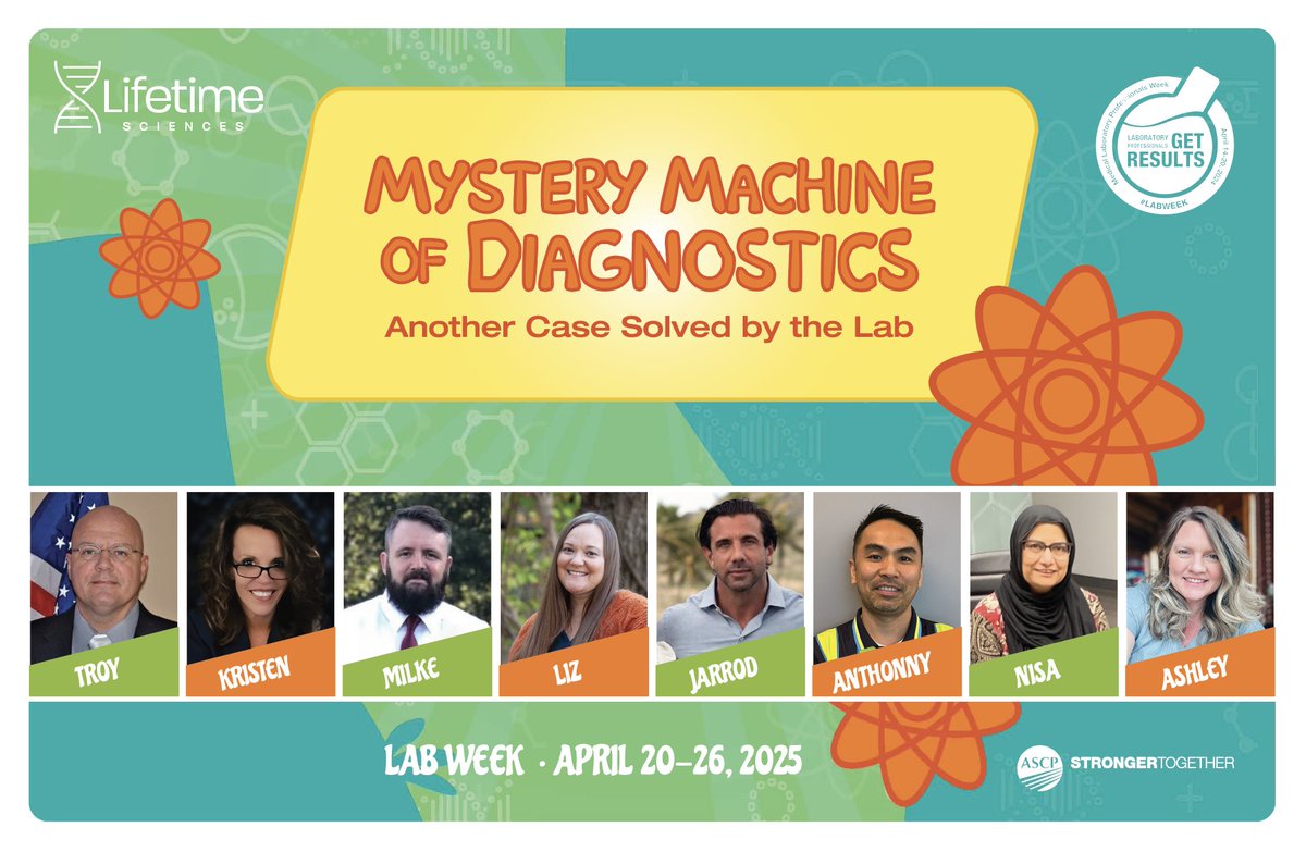 MyGenetx's tweet photo. 🔬🚌 Ruh-Roh! It’s Lab Week at Lifetime Sciences!
We’re celebrating our brilliant lab team—the real mystery solvers behind every test. This year, we’re cruisin’ in the Mystery Machine of Diagnostics!
Big thanks to our groovy sponsors! 🧪🎉
#LabWeek2025 #ScoobyDoobyLab #ThankYou https://t.co/fkV8sGHcst