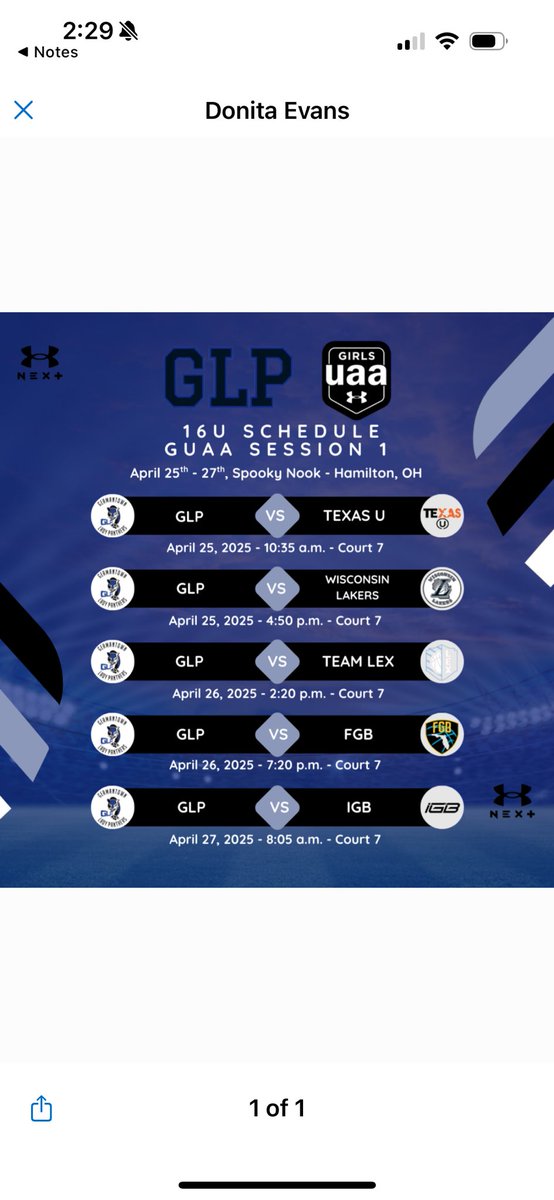 Here is my GUAA 2027 Session I Schedule. See you in Ohio!