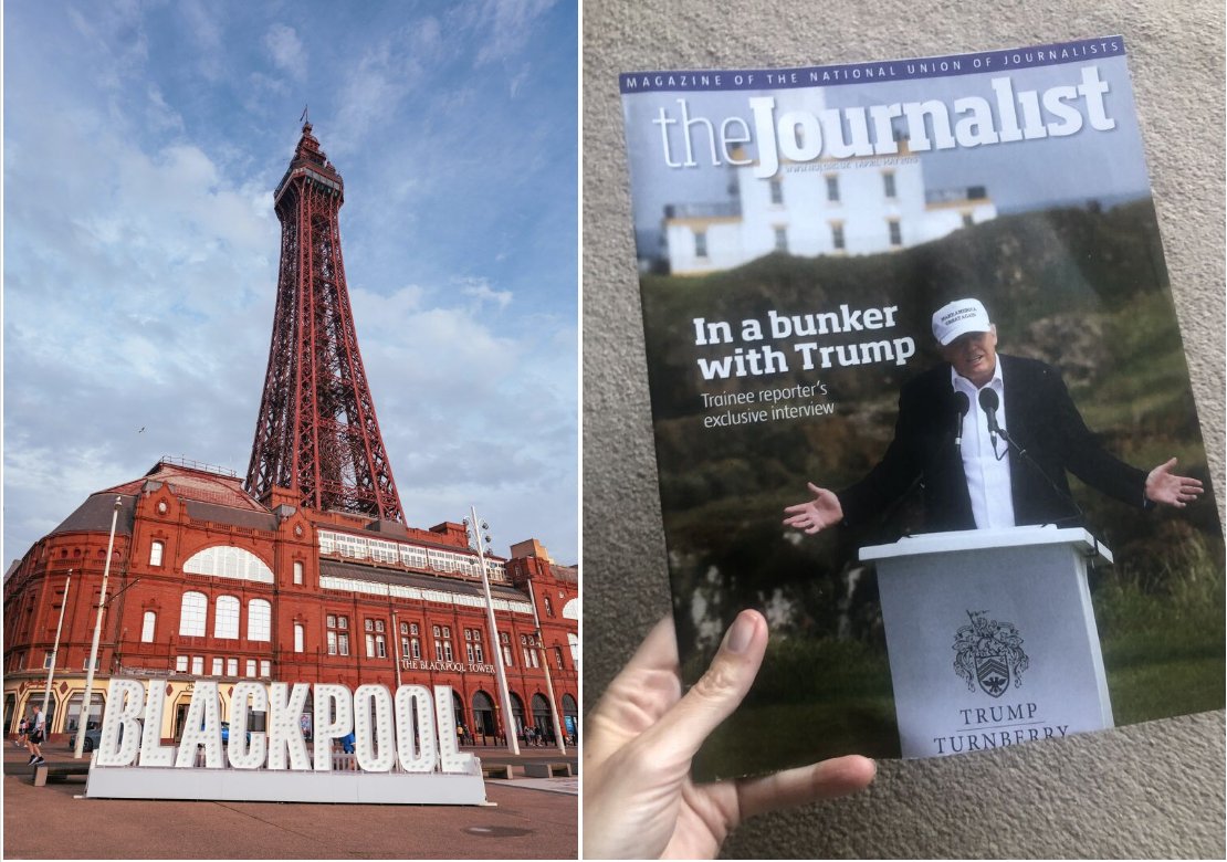 nikatalbot's tweet photo. On my way to sunny #Blackpool for the NUJ Delegate Meeting #DM25. Feels good to be part of a member-led union – policy is shaped by members (we get together every two years to hammer things out – it’s lively!) @NUJ_LFB has 8 motions.
Key points: https://t.co/Iklo1N13uv https://t.co/Od7jiRdB9g