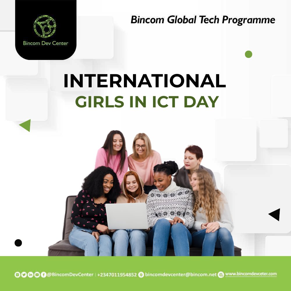 BincomDevcenter's tweet photo. Celebrating the brilliance, innovation, and power of women in tech! This #GirlsInICT Day, let’s inspire more girls to break barriers. Who’s your tech role model? Comment down below
#GirlsinTech #WomeninTech #GirlsinICTDay #TechForGirls https://t.co/PVBqnUbhwF