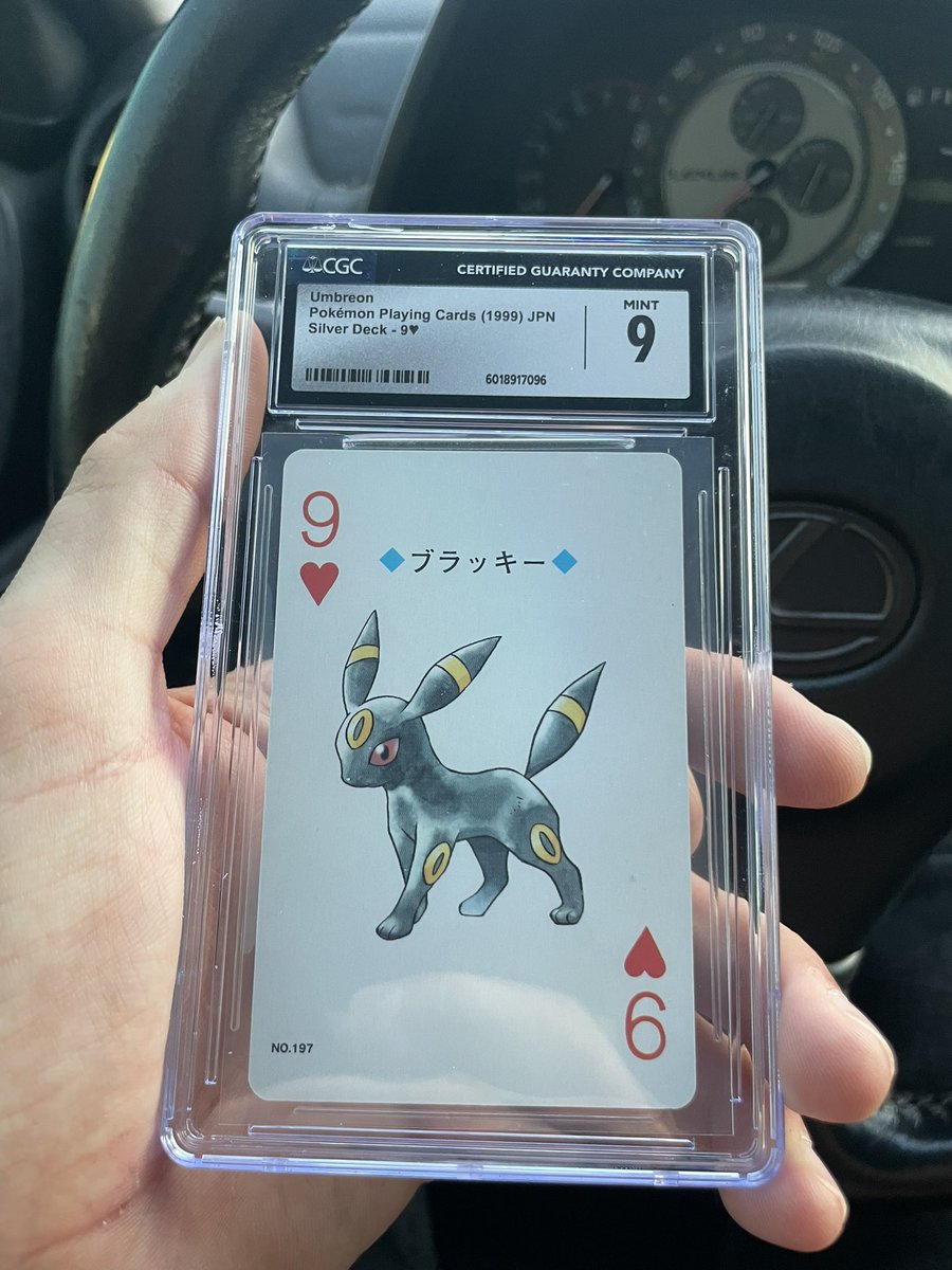 Volski12's tweet photo. Nothing like paying an insane amount of money for car repairsβ¦ π« just to swing by a card shop and pick up this (non TCG) Umbreon card! #trip9 https://t.co/rYef6x63w3