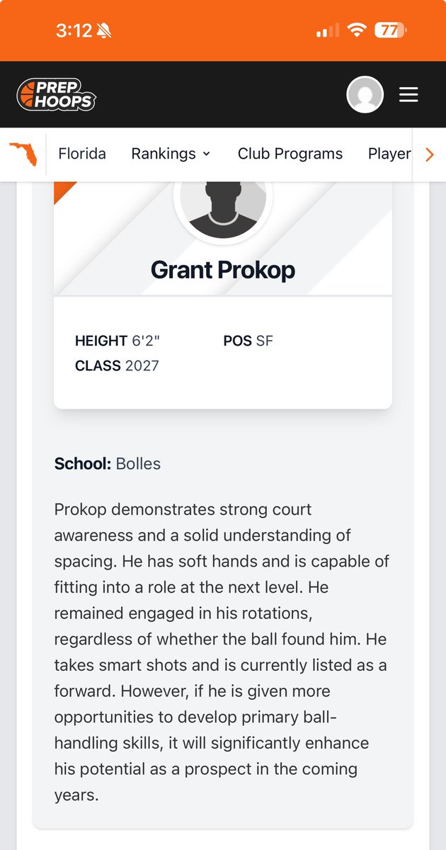 Thank you <a href="/prephoopsfl/">Prep Hoops Florida</a> for the write up.
<a href="/CoachFordNCSA/">Darin Ford | Get Recruited | NCSA Men's Basketball</a> <a href="/TeamBallnetic/">Team Ballnetic</a> <a href="/coachwalker32/">DeAndre Walker</a> <a href="/bolles_boys/">THE Bolles Boys Basketball</a>