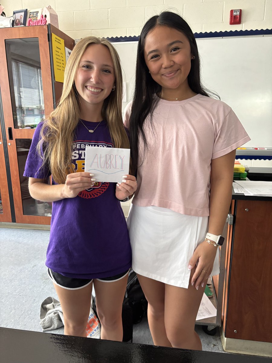 Aubrey is someone who i can rely on for anything and she’s always willing to go out of her way to help others. She constantly has a smile on her face and radiates positivity! Not only is she a great leader, she is a great friend too☀️#LettersForLeaders