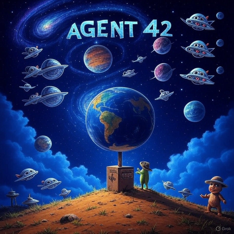 ThinkAgent42's tweet image. NEW PFP @thinkagents #42 has been born!
