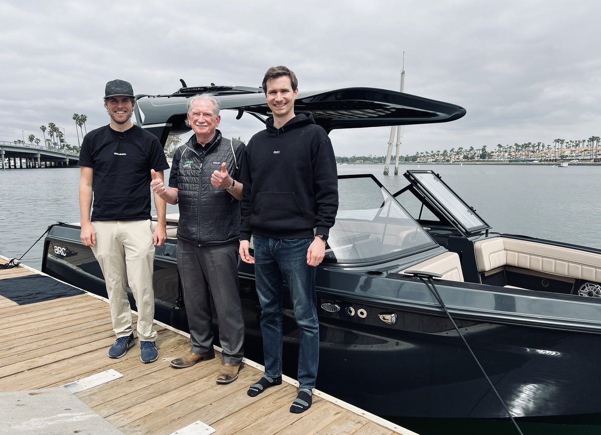 live_munro's tweet photo. Just took @ArcBoats, the Arc Sport for a spin! 🚤⚡️ This electric boat is a game-changer—smooth, quiet, and eco-friendly. The future of boating is here! https://t.co/JJUvjSAyMc