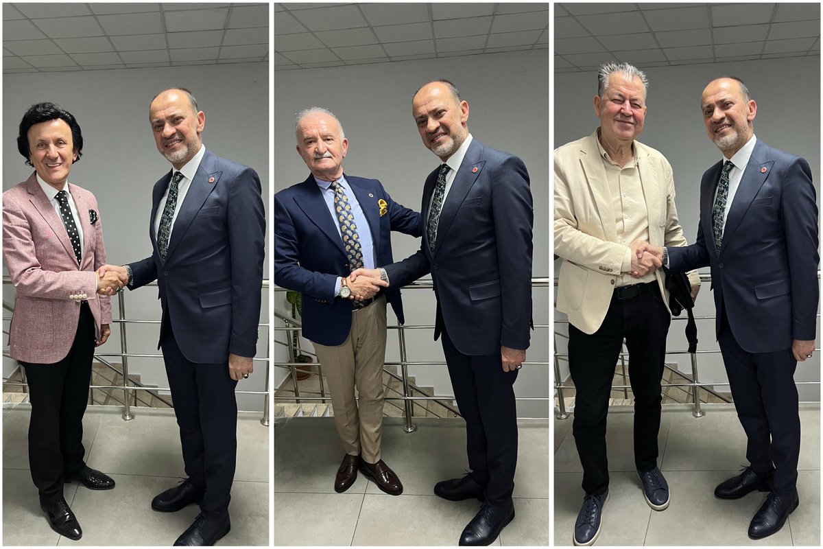 📌 İlçe Başkanlığımıza ziyaret;

Cumhurbaşkanlığı Genel Sanat Yönetmeni Necmettin Akben, Kültür Sanat Komisyon Başkanı Nejdet Eraslan ve Gazi Üniversitesi Eğitim Fakültesi Öğretim Görevlisi Prof. Dr. Halil İbrahim Bülbül ilçe başkanlığımızı ziyaret ettiler.