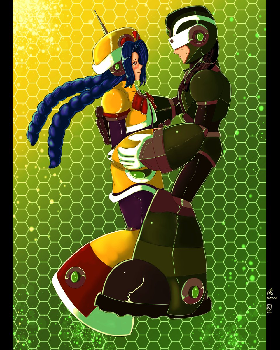 Jkvs_95's tweet image. Vert &amp;amp; Jaune 

u//u @cajetah_quemada 

[#MegaManX #Reploid #Fancharacter #ocxoc #Capcom  ]