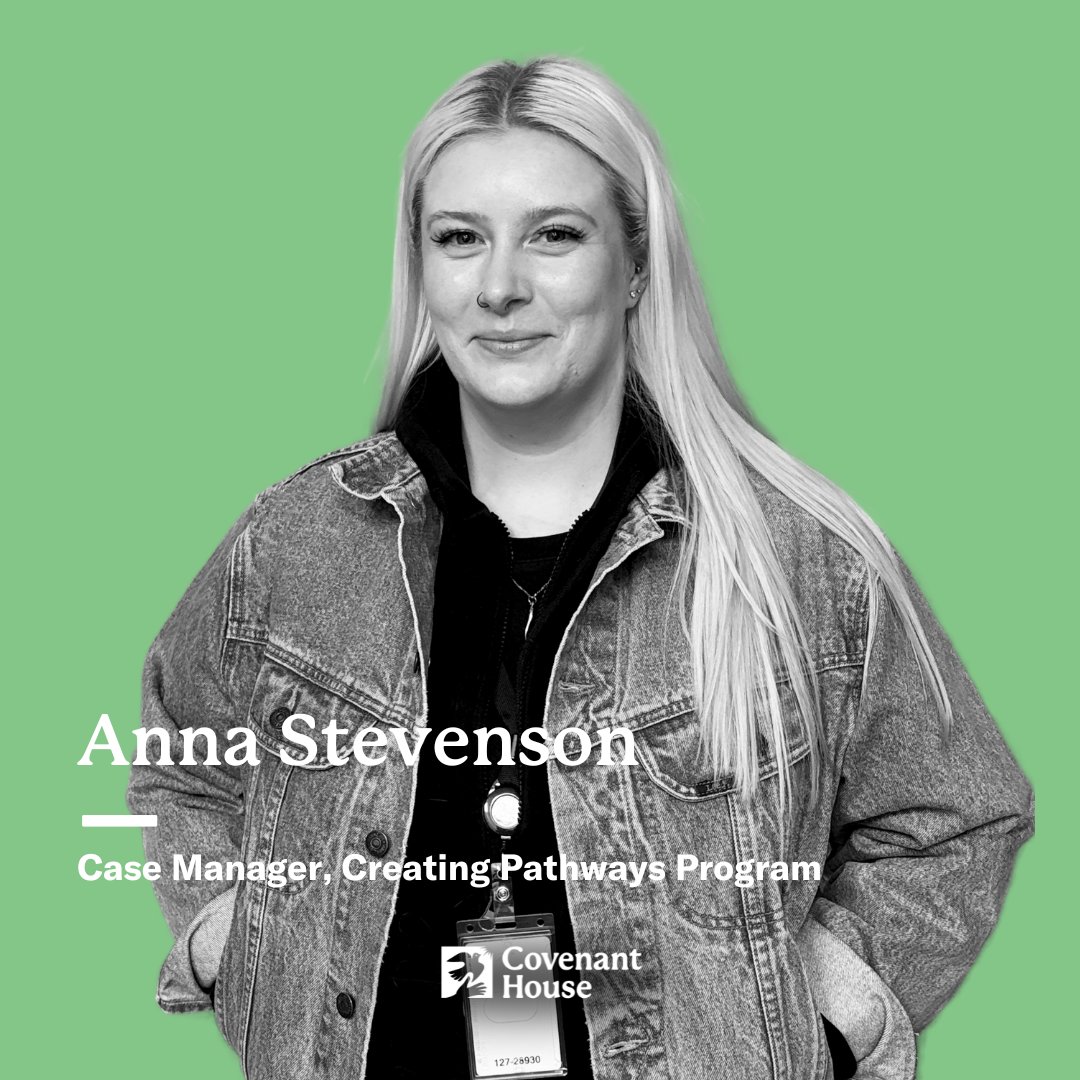 CovenantHouseTO's tweet image. "The best part of my job is creativity and connection,” says Anna Stevenson, a Case Manager with our Creating Pathways Program. “It’s incredible to see what youth accomplish when they have options."
Anna supports female-identifying 16-24-year-olds experiencing or at risk of…