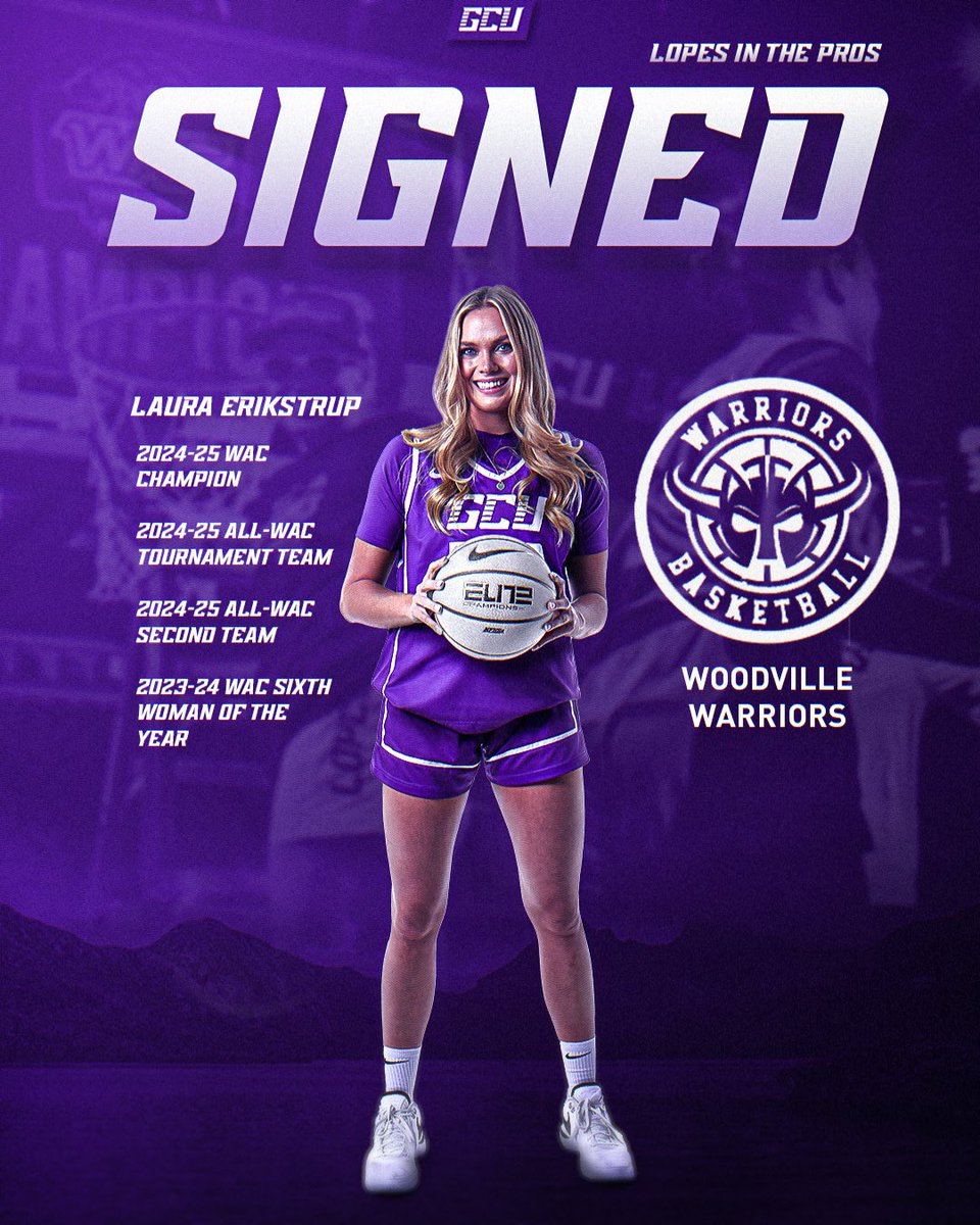 GCU Women's Basketball (@gcu_wbb) on Twitter photo Lo is headed to Australia! ๐ฆ๐บ
<a href="/l_erikstrup20/">Laura Erikstrup</a> has signed a deal with <a href="/wdbcwarriors/">Woodville Warriors</a> and will compete in the NBL1 this summer ๐ #LopesinthePros Lo is headed to Australia! ๐ฆ๐บ
<a href="/l_erikstrup20/">Laura Erikstrup</a> has signed a deal with <a href="/wdbcwarriors/">Woodville Warriors</a> and will compete in the NBL1 this summer ๐ #LopesinthePros