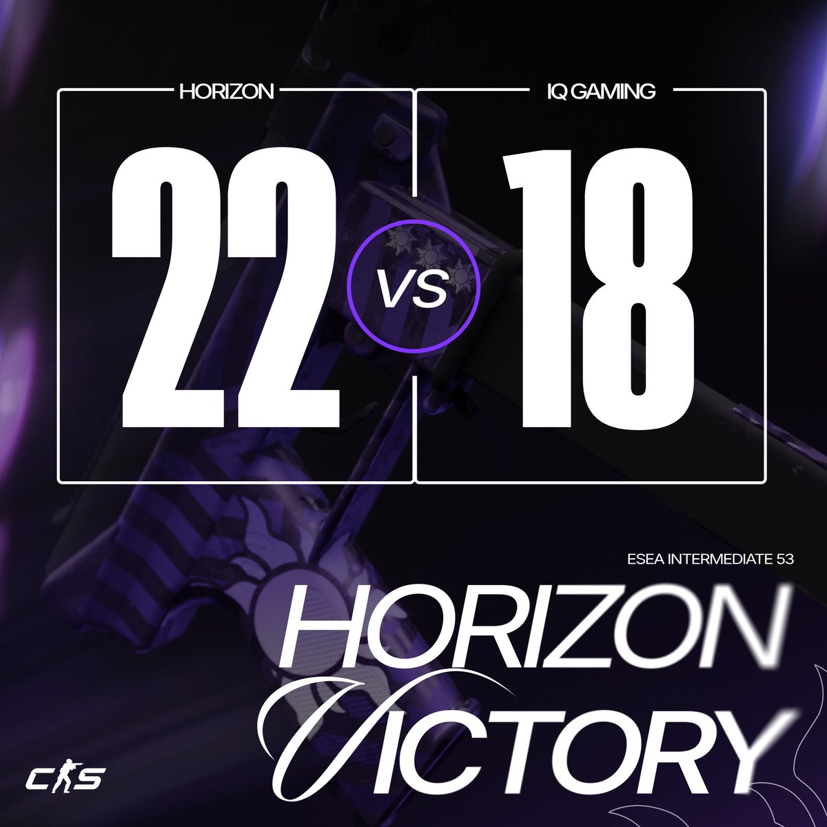 Wygrywamy #ESEA po 3 dogrywkach i w wtorek celujemy w pozytywny bilans 🤍💜 #ReachTheHorizon