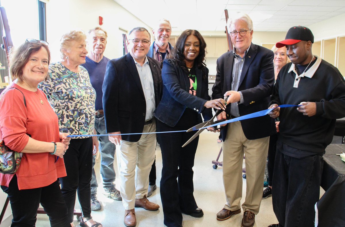Deputy Supervisor Tony Martinez attended a ribbon cutting today for a new classroom at the Babylon Citizens Council on the Arts - bacca.