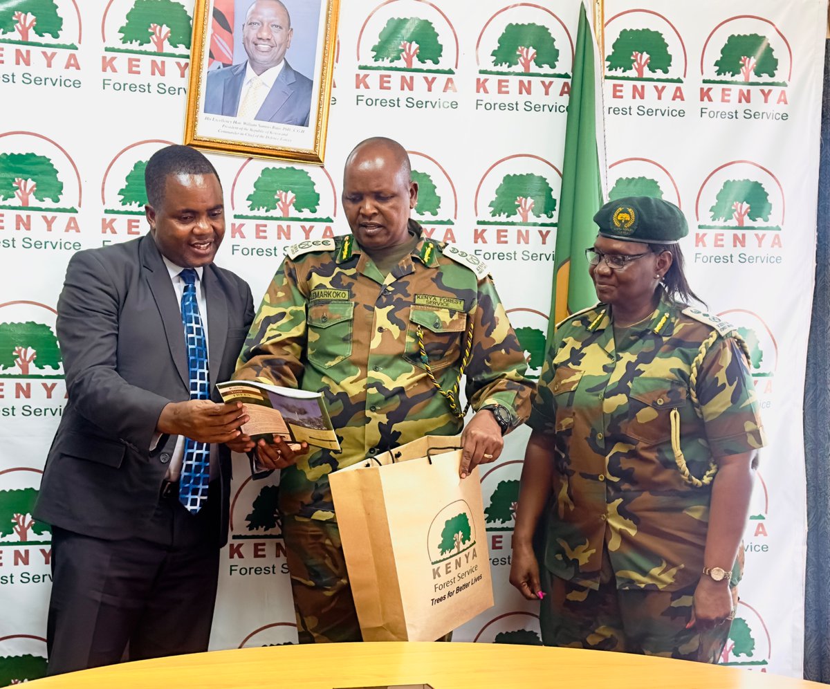 Kenya Advanced Institute of Science and Technology (@kenya_aist) on Twitter photo Our Council Chairman, <a href="/Profmutisya/">Emmanuel Mutisya, PhD</a> and Ag. Principal, Prof. JW Khamasi held discussions with the Chief Conservator of Forests, Mr. Alex Lemakoko, Kenya Forest Service.
The discussions centered on collaboration in training & research on regeneration of Kenyan forests. Our Council Chairman, <a href="/Profmutisya/">Emmanuel Mutisya, PhD</a> and Ag. Principal, Prof. JW Khamasi held discussions with the Chief Conservator of Forests, Mr. Alex Lemakoko, Kenya Forest Service.
The discussions centered on collaboration in training & research on regeneration of Kenyan forests.