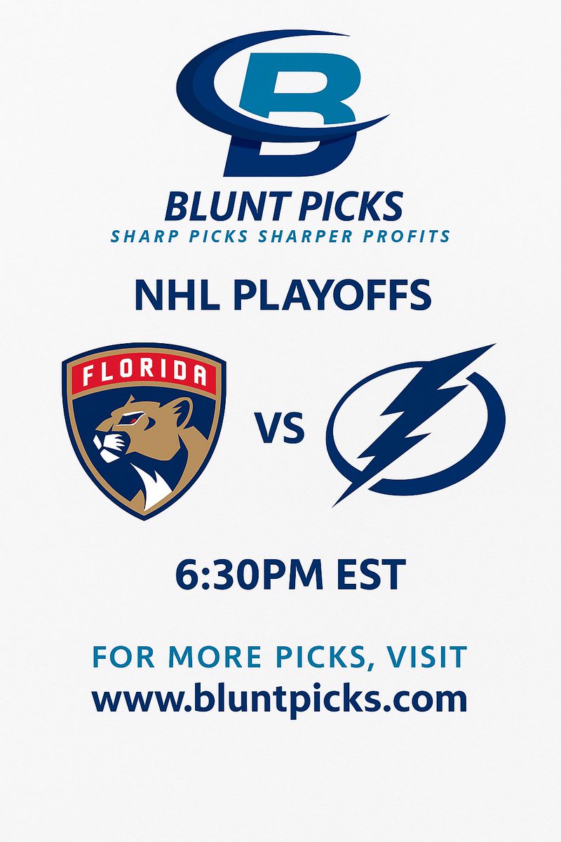 Blunt_Picks's tweet image. Panthers. Lightning. Playoff war.
But only one pick keeps your bankroll pure.
Build your GSPs. Bet like a beast.
bluntpicks.com — where sharp eats feast.
#machinelearningmodels #advancedstatisticaltechniques #NHLPlayoffs #BluntPicks #SharpPicksSharperProfits