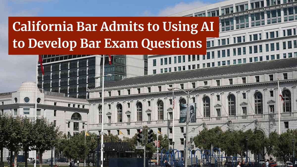 The State Bar of California recently revealed that it used AI to write questions for its new bar exam. The response has been very heated.

Article in Thread

#AI #California #BarExam