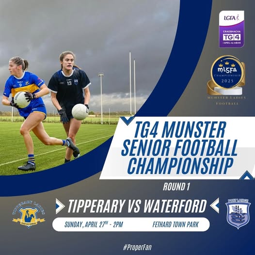 Fethard Town Park (@fethardtownpark) on Twitter photo This Sunday <a href="/TippLadiesFB/">Tipp Ladies Football</a> begin their <a href="/MunsterLGFA/">Munster LGFA</a> Championship with a home game here V <a href="/WaterfordLGFA/">Waterford LGFA</a> in what promises to be a massive game for both counties. So lets get behind the <a href="/LadiesFootball/">Ladies Football</a> & we wish them well from everyone here in <a href="/Fethardtownpark/">Fethard Town Park</a> <a href="/PremierviewPod/">The Premier 'View'</a> This Sunday <a href="/TippLadiesFB/">Tipp Ladies Football</a> begin their <a href="/MunsterLGFA/">Munster LGFA</a> Championship with a home game here V <a href="/WaterfordLGFA/">Waterford LGFA</a> in what promises to be a massive game for both counties. So lets get behind the <a href="/LadiesFootball/">Ladies Football</a> & we wish them well from everyone here in <a href="/Fethardtownpark/">Fethard Town Park</a> <a href="/PremierviewPod/">The Premier 'View'</a>