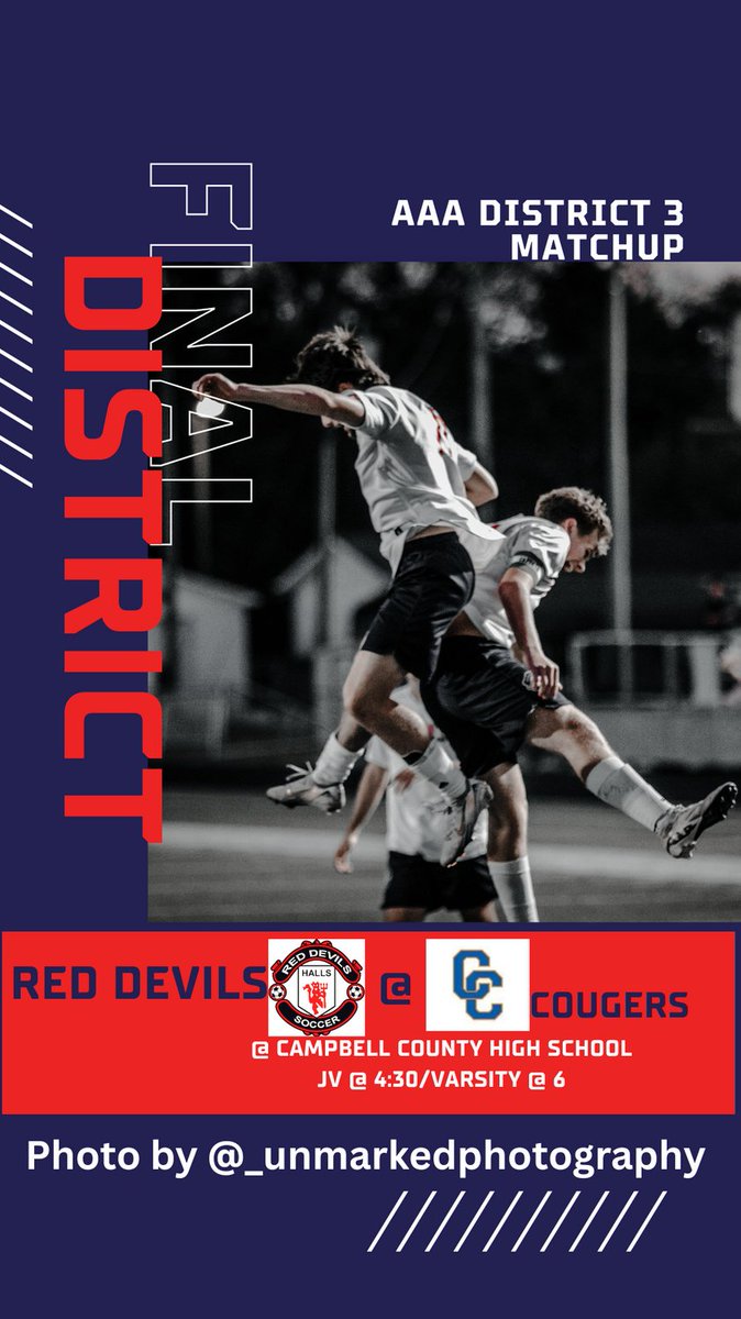 Final District Match Tonight!

Halls fights for its seeding TONIGHT! Make the drive out to Campbell County to see us take on the Cougars of Campbell County!
