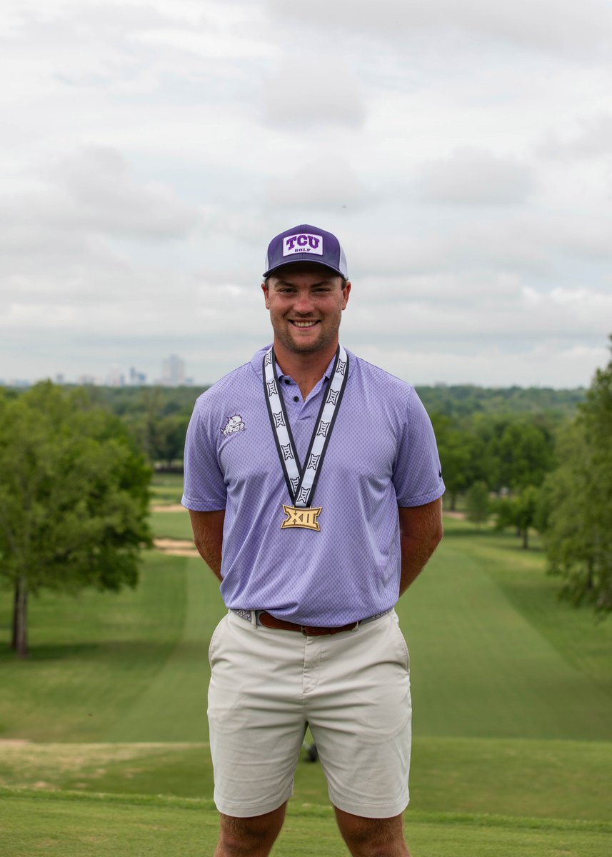 TCU Men's Golf (@tcumensgolf) on Twitter photo All-Big 12! 🏅
Finishing 2-over, <a href="/JoePagdinGolf/">Joe Pagdin</a> placed seventh place at the <a href="/Big12Conference/">Big 12 Conference</a> Championship. All-Big 12! 🏅
Finishing 2-over, <a href="/JoePagdinGolf/">Joe Pagdin</a> placed seventh place at the <a href="/Big12Conference/">Big 12 Conference</a> Championship.